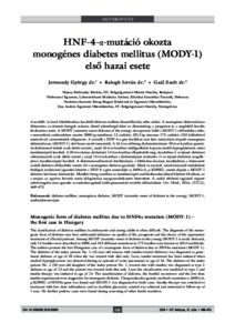 kezelés első diabetes mellitus)